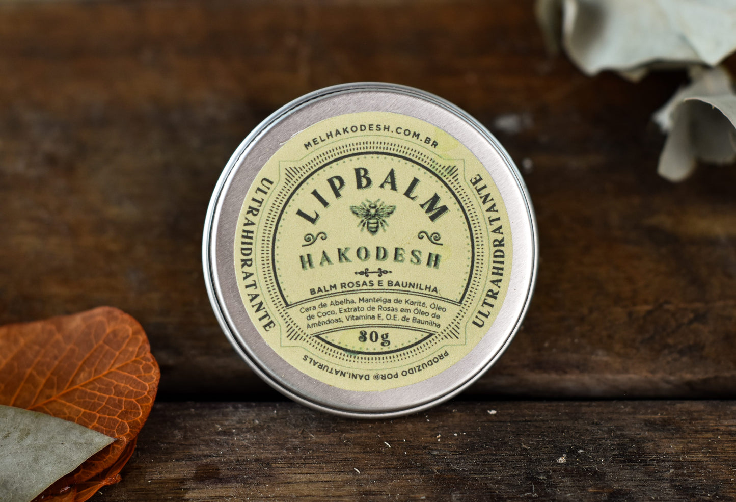 LIP BALM ULTRAHIDRATANTE ROSAS E BAUNILHA